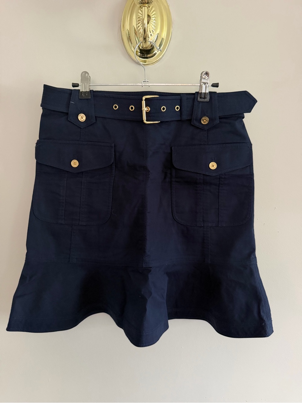 Tory Burch Dacey Navy Skirt